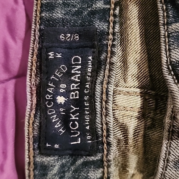 Lucky Brand Stella Skinny Star Embroidered Distressed Jeans - Picture 3 of 10